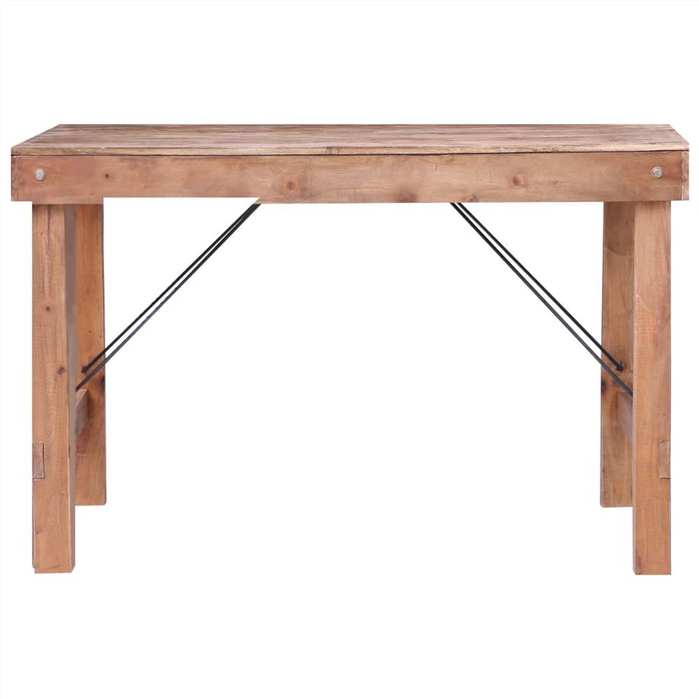Dining Table 120x60x80 cm Solid Reclaimed Wood
