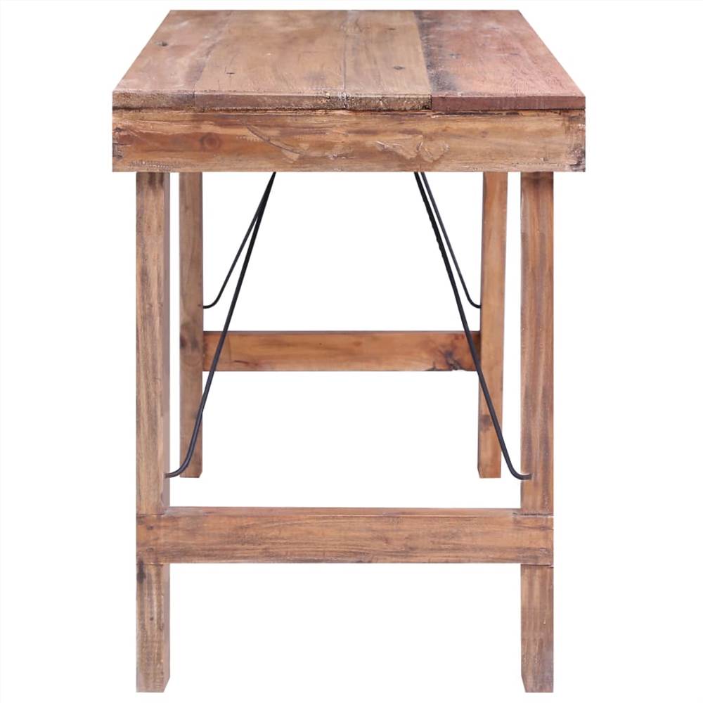 Dining Table 120x60x80 cm Solid Reclaimed Wood