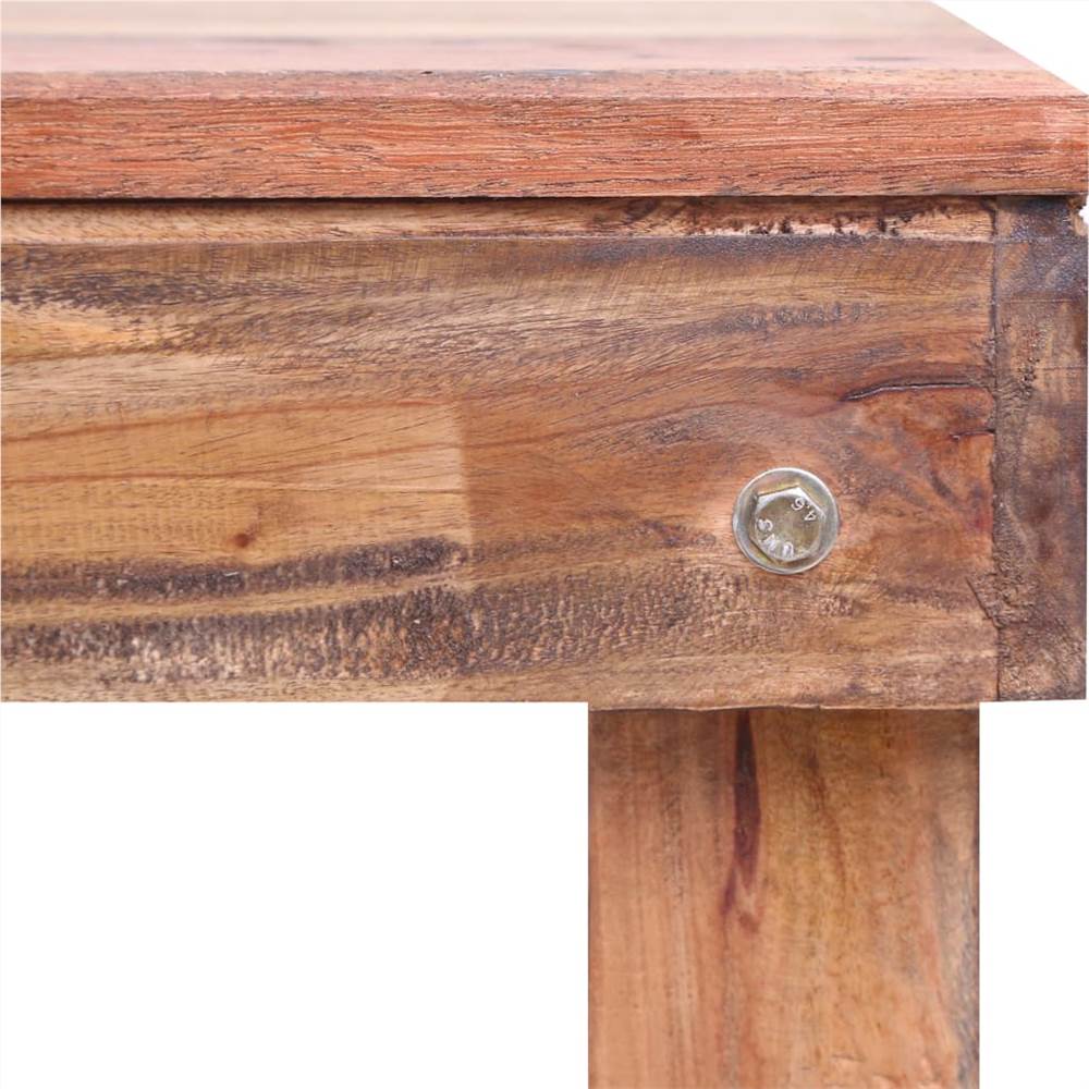 Dining Table 120x60x80 cm Solid Reclaimed Wood