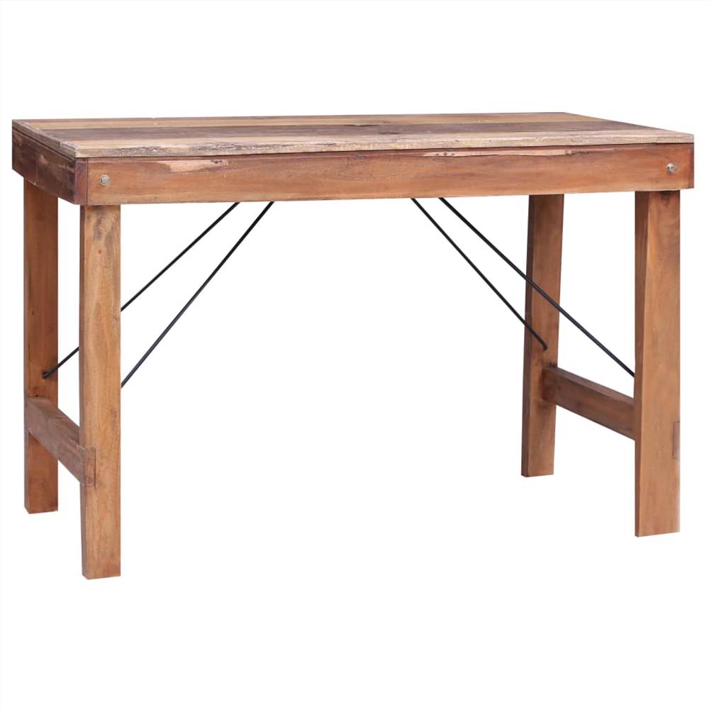 Dining Table 120x60x80 cm Solid Reclaimed Wood