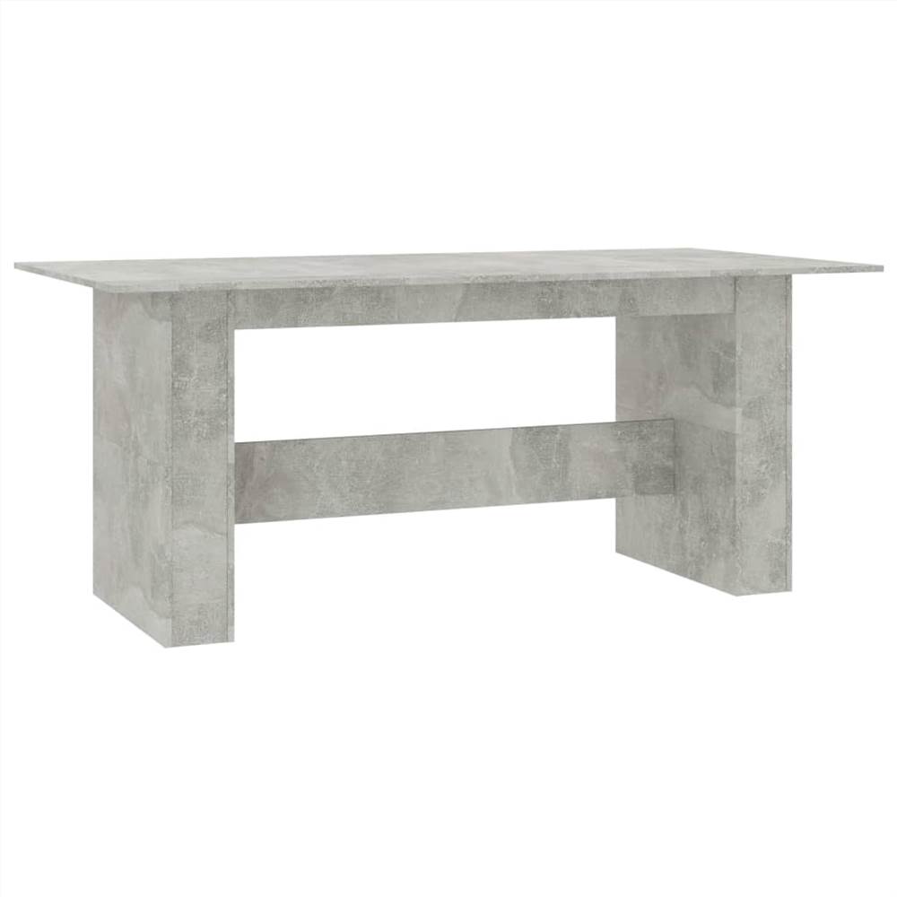 Dining Table Concrete Grey 180x90x76 cm Chipboard