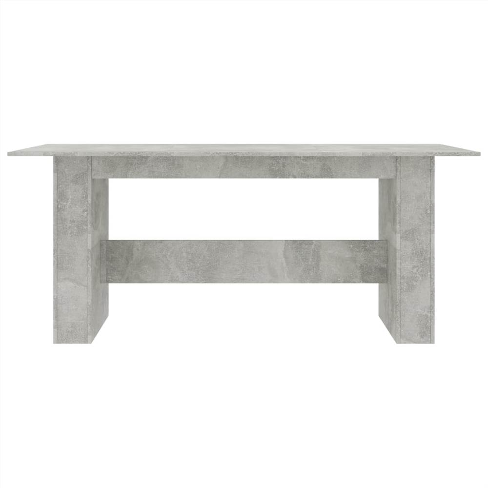 Dining Table Concrete Grey 180x90x76 cm Chipboard