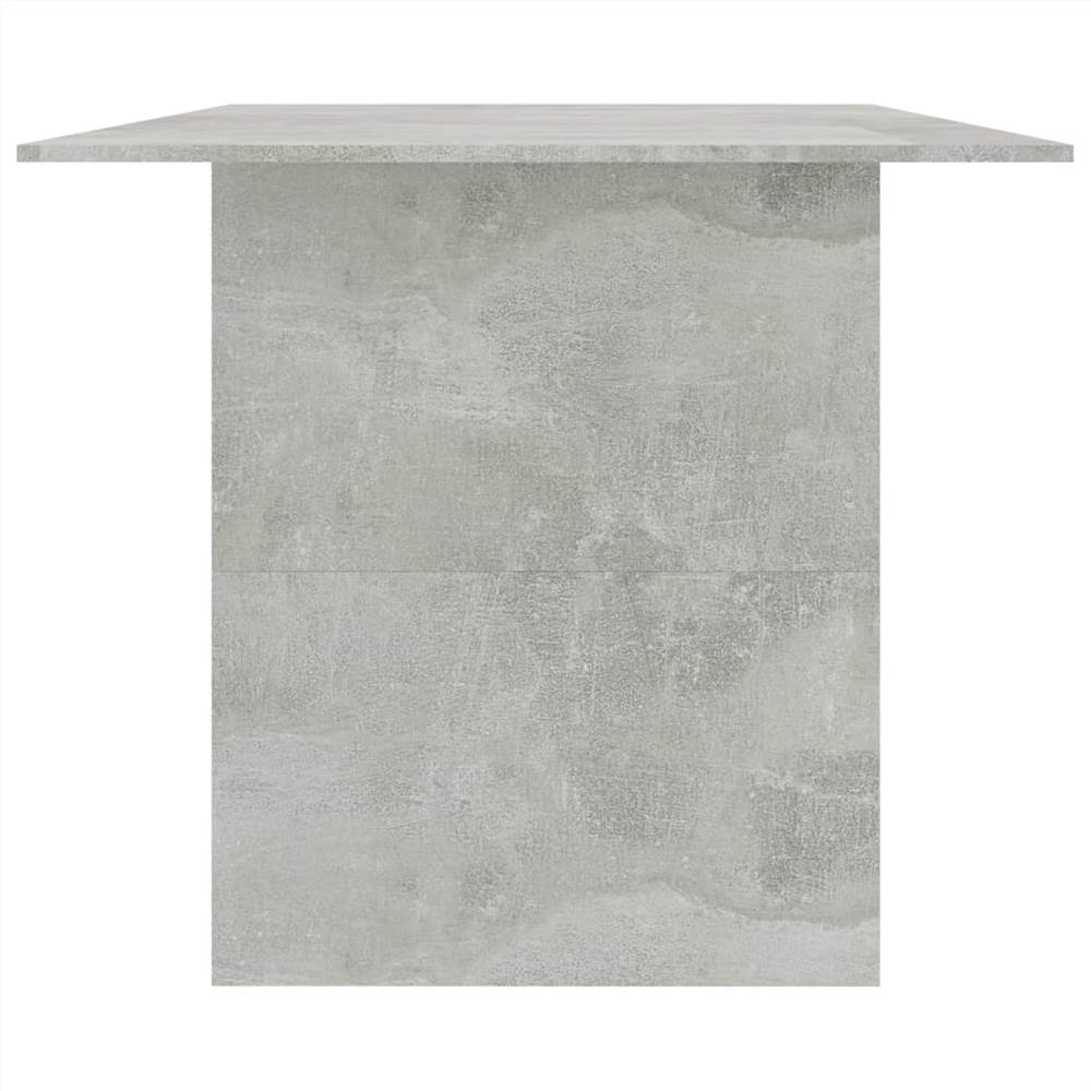 Dining Table Concrete Grey 180x90x76 cm Chipboard