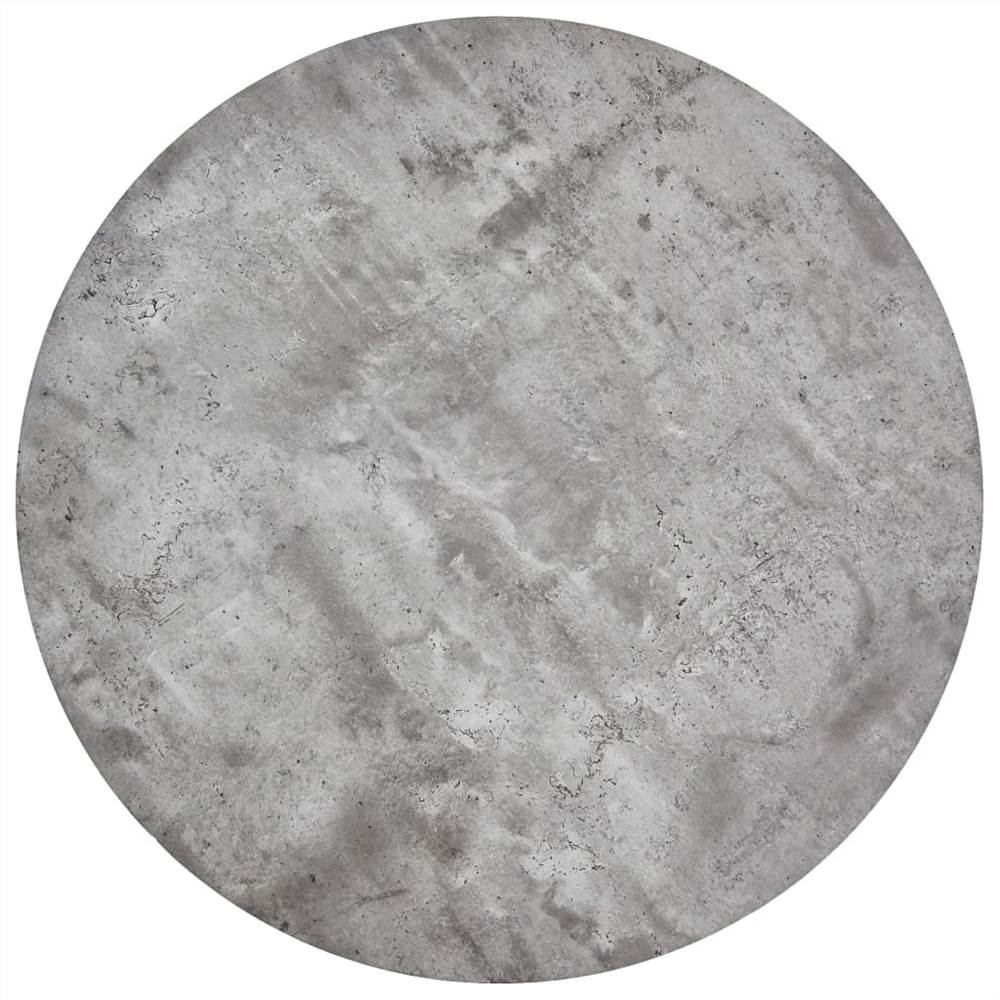 Dining Table Concrete and Silver 90x73,5 cm MDF
