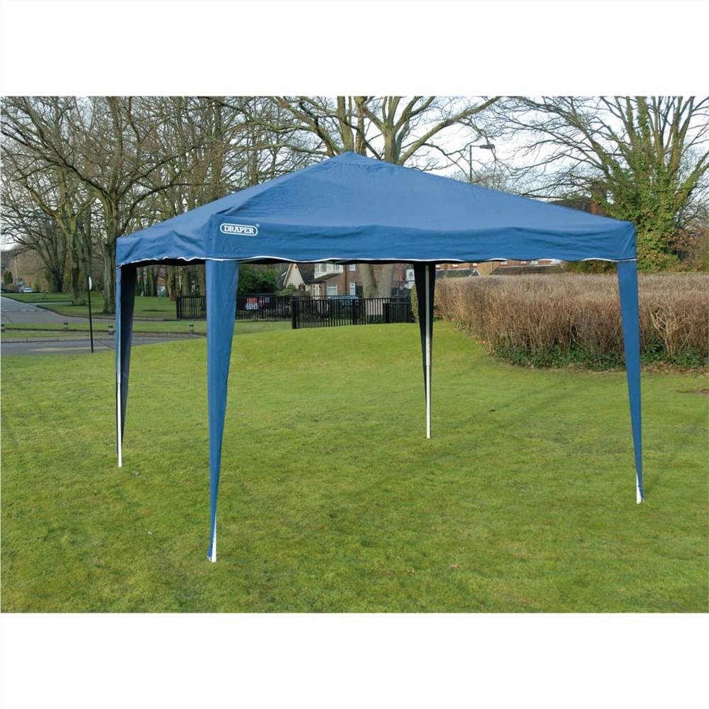 Draper Tools Concertina Gazebo 3x3 m Blue
