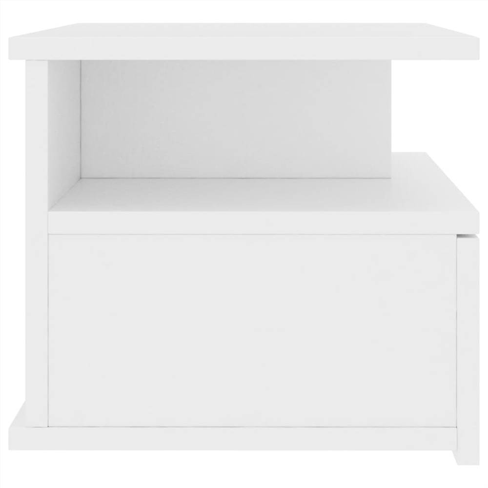 Floating Nightstands 2 pcs White 40x31x27cm Chipboard