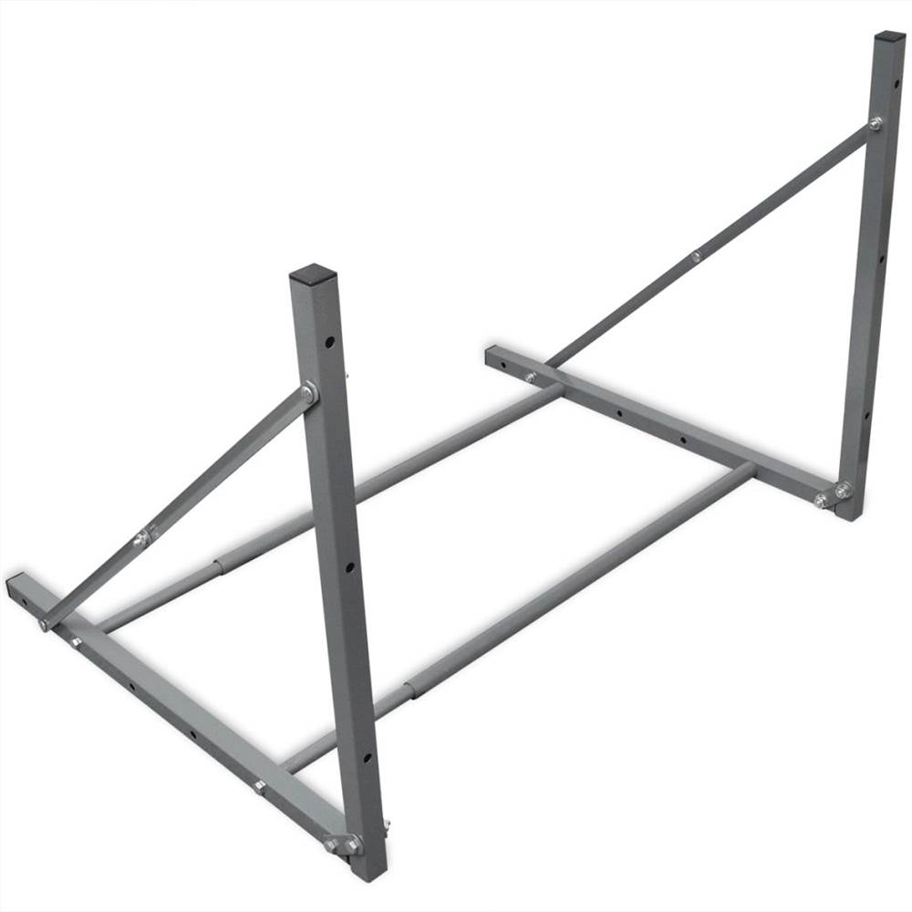 Foldable Tyre Rack Silver Galvanised Steel