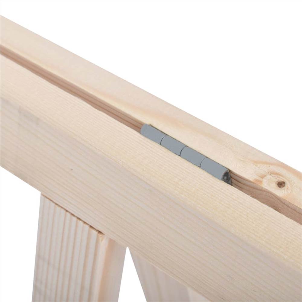 Folding Sawhorses 2 pcs Pinewood