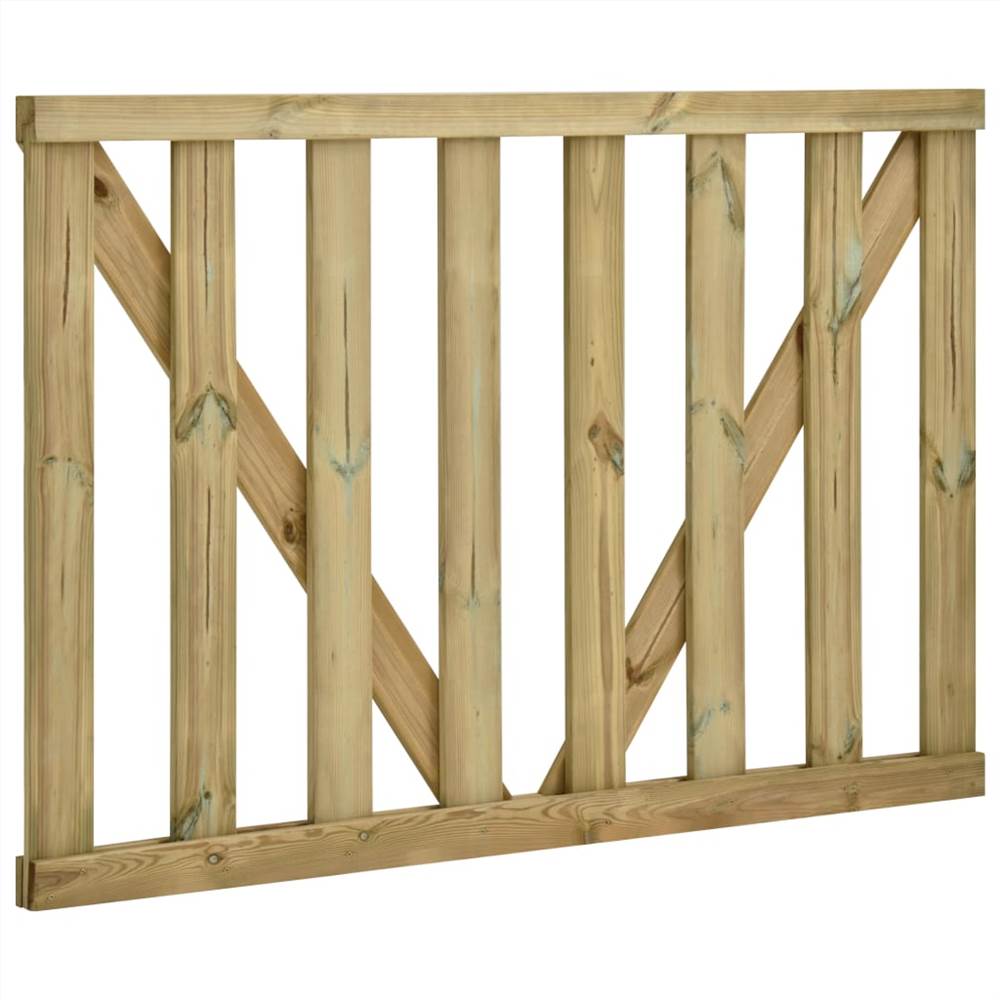 Garden Slats Gates 2 pcs Impregnated Pinewood 150x100 cm