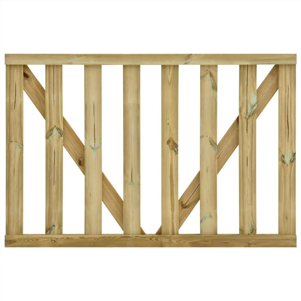 Garden Slats Gates 2 pcs Impregnated Pinewood 150x100 cm