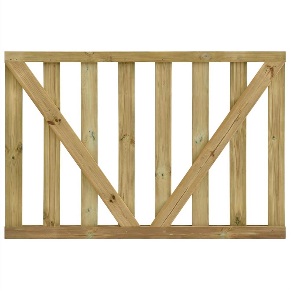 Garden Slats Gates 2 pcs Impregnated Pinewood 150x100 cm