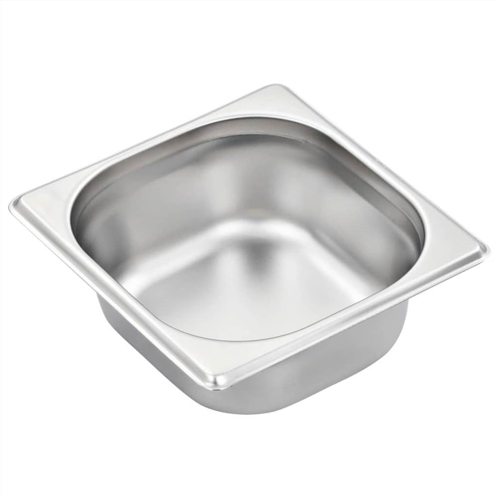 Gastronorm Containers 12 pcs GN 1/6 65 mm Stainless Steel