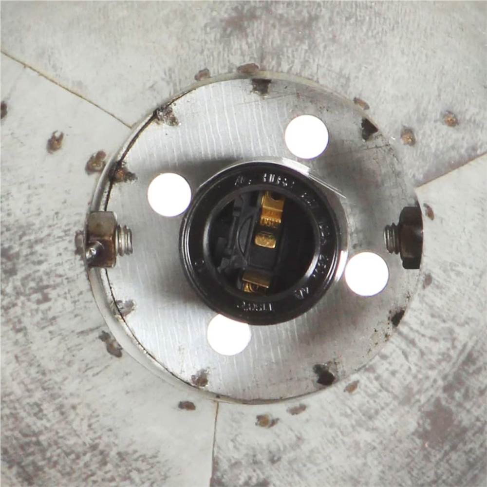 Industrial Wall Lamp Silver 90x25 cm E27