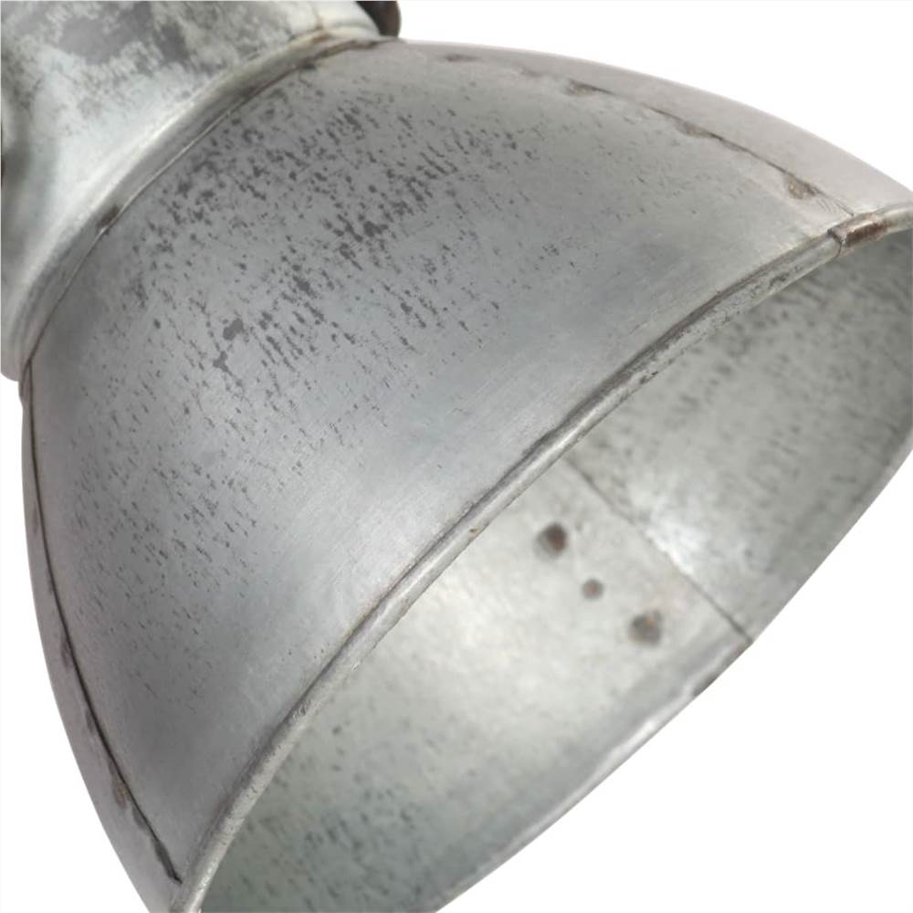 Industrial Wall Lamp Silver 90x25 cm E27