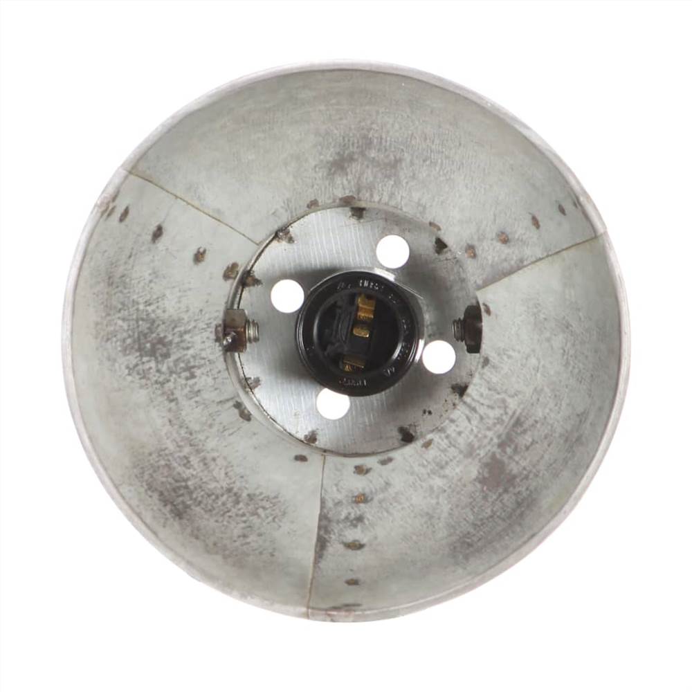Industrial Wall Lamp Silver 90x25 cm E27