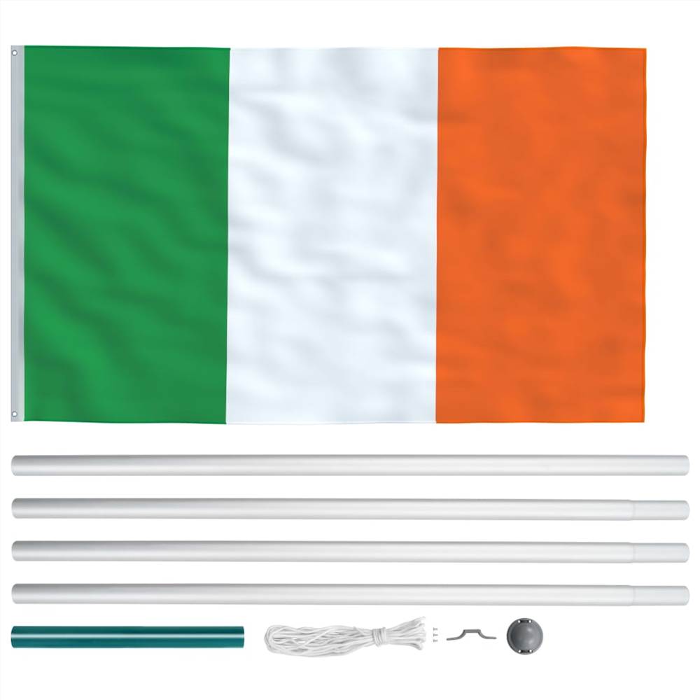 Ireland Flag and Pole Aluminium 6,2 m