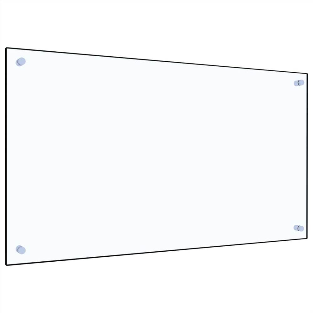 Kitchen Backsplash Transparent 90x50 cm Tempered Glass