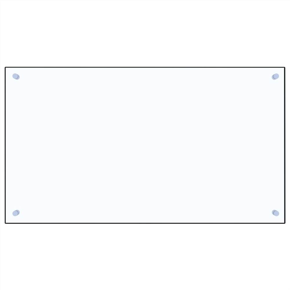 Kitchen Backsplash Transparent 90x50 cm Tempered Glass