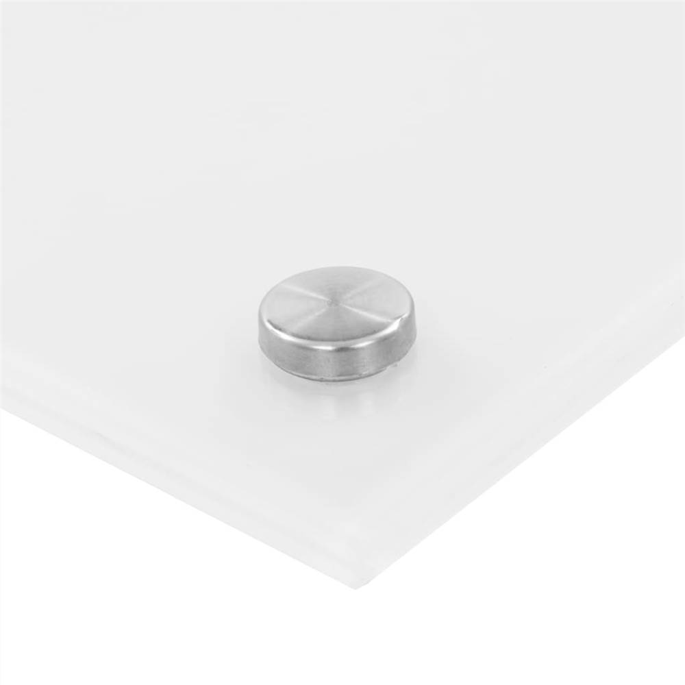Kitchen Backsplash White 90x60 cm Tempered Glass