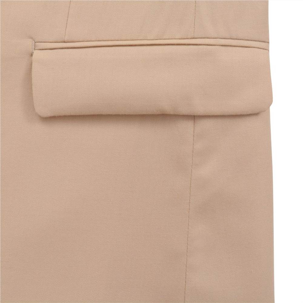 Mens 2 Piece Business Suit Size 52 Beige