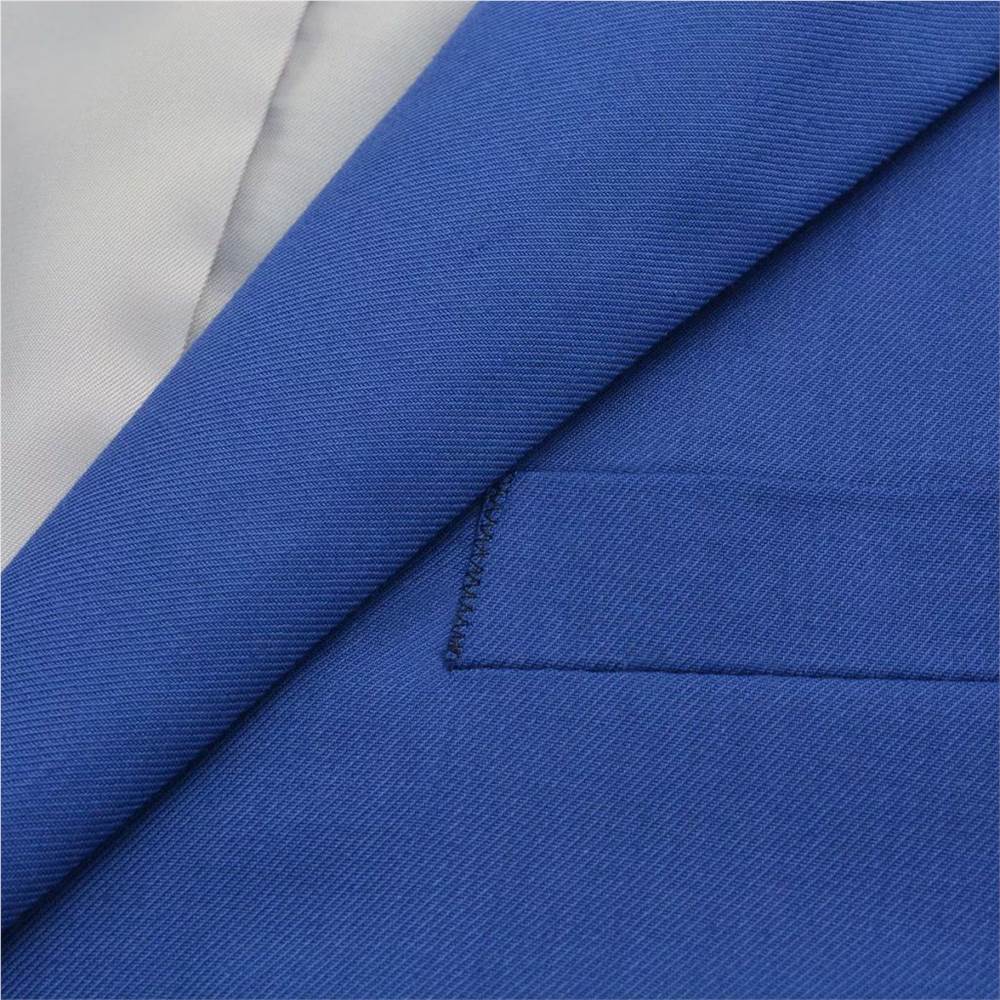 Mens Two Piece Suit Royal Blue Size 54