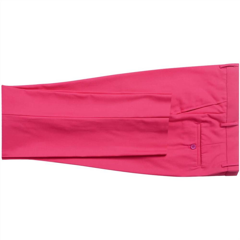 Mens Two Piece Suit with Tie Pink Size 48