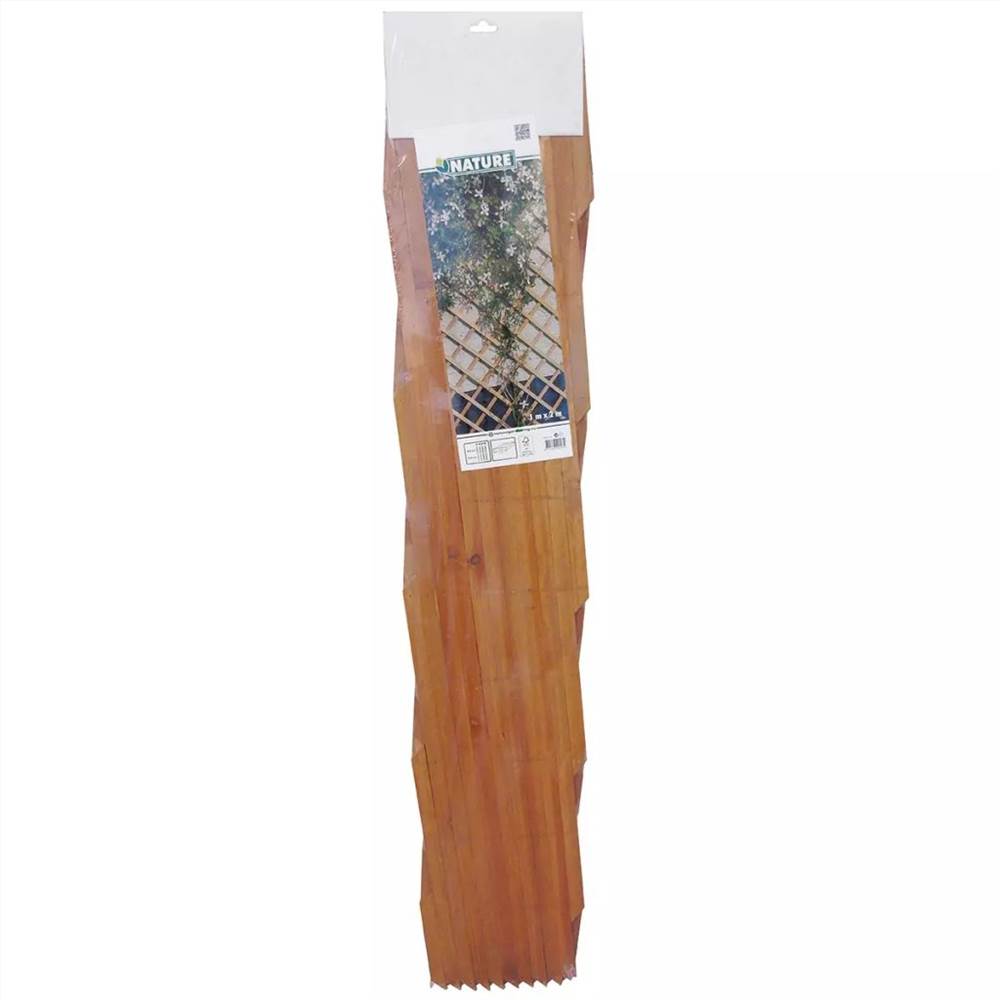 Nature Garden Trellis 100x200 cm Wood Natural 6041703