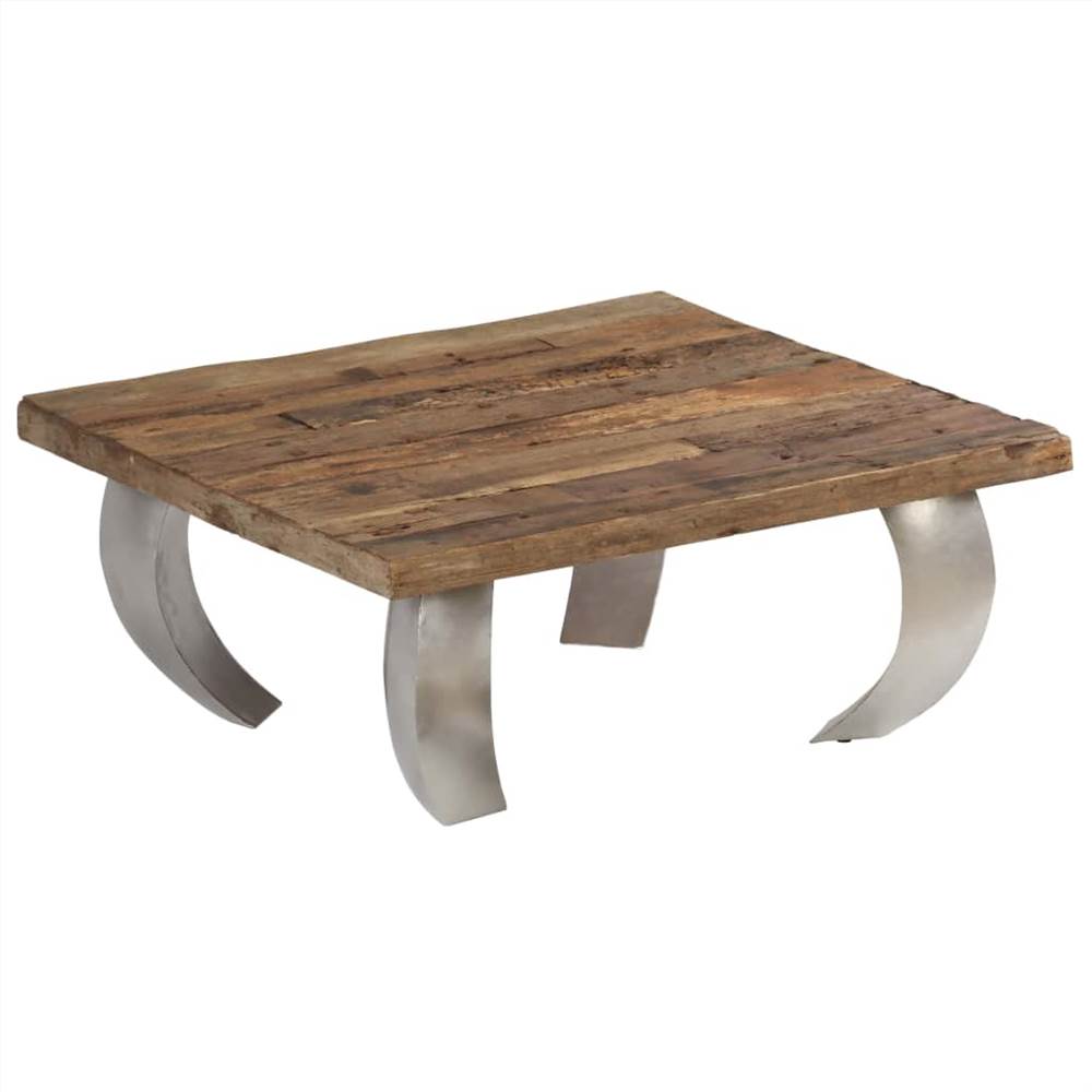Opium Coffee Table Reclaimed Wood and Steel 80x78x35 cm