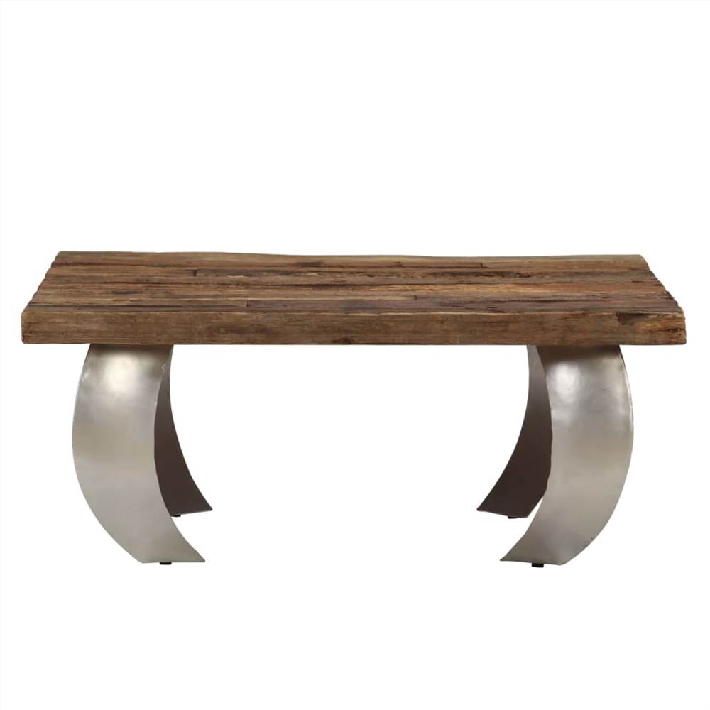Opium Coffee Table Reclaimed Wood and Steel 80x78x35 cm