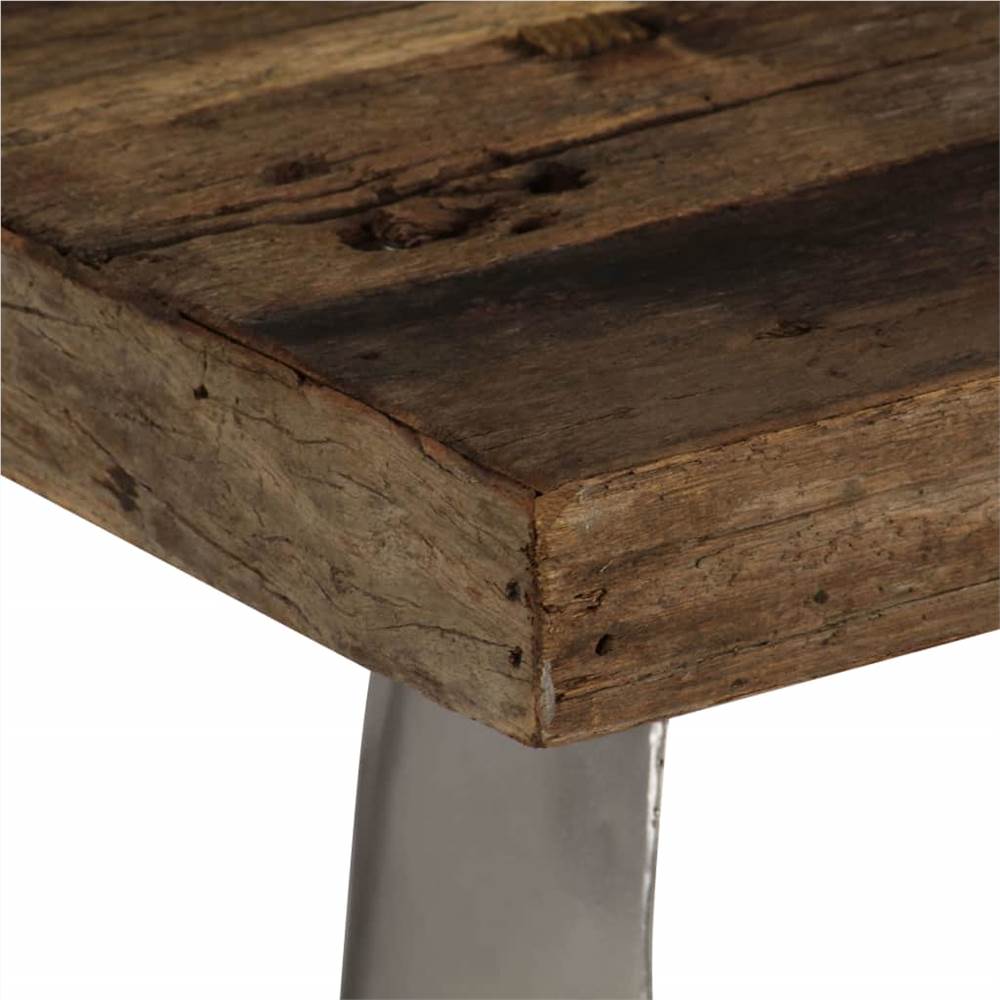 Opium Coffee Table Reclaimed Wood and Steel 80x78x35 cm