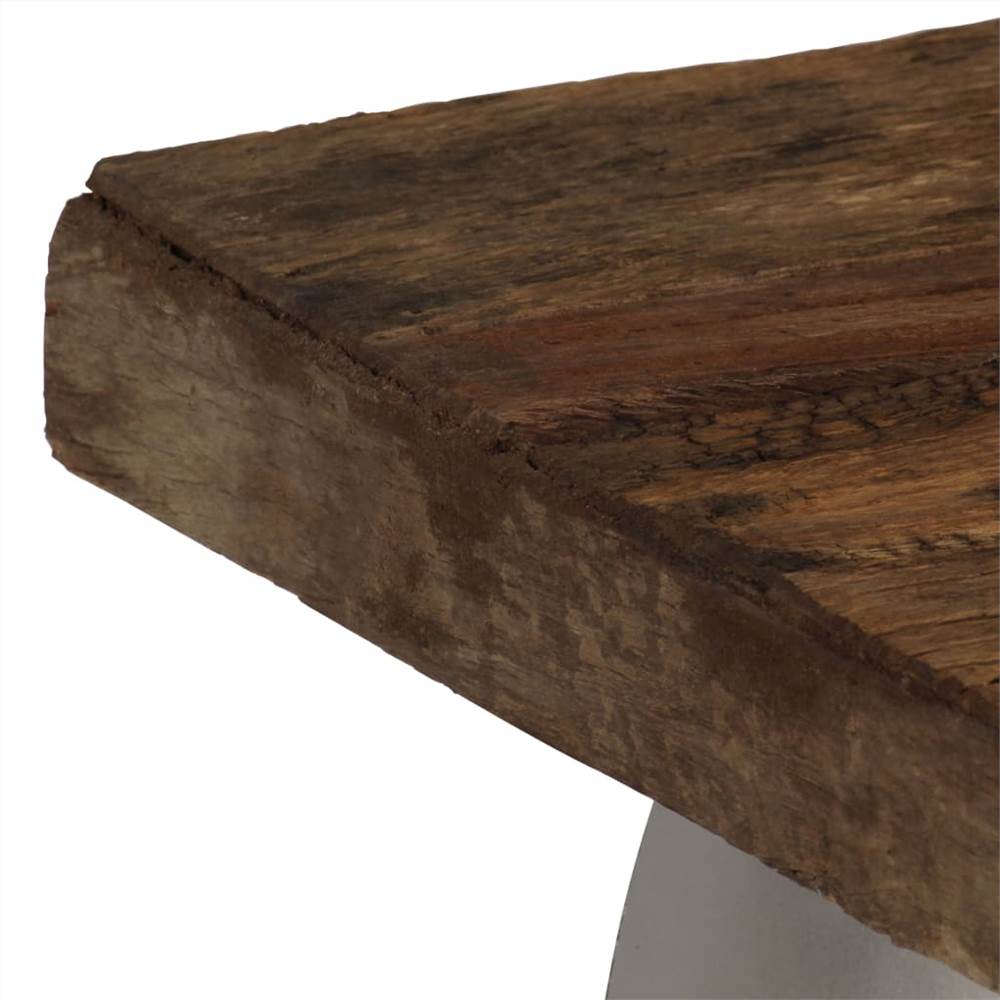 Opium Coffee Table Reclaimed Wood and Steel 80x78x35 cm