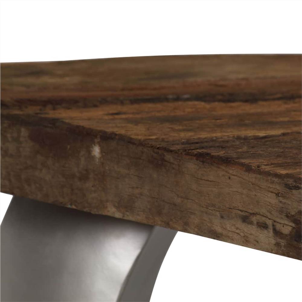 Opium Coffee Table Reclaimed Wood and Steel 80x78x35 cm