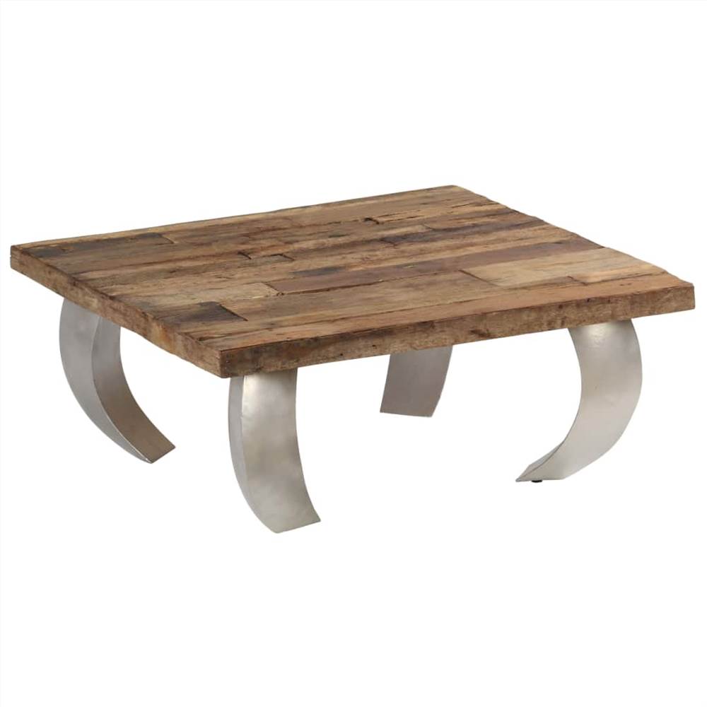 Opium Coffee Table Reclaimed Wood and Steel 80x78x35 cm