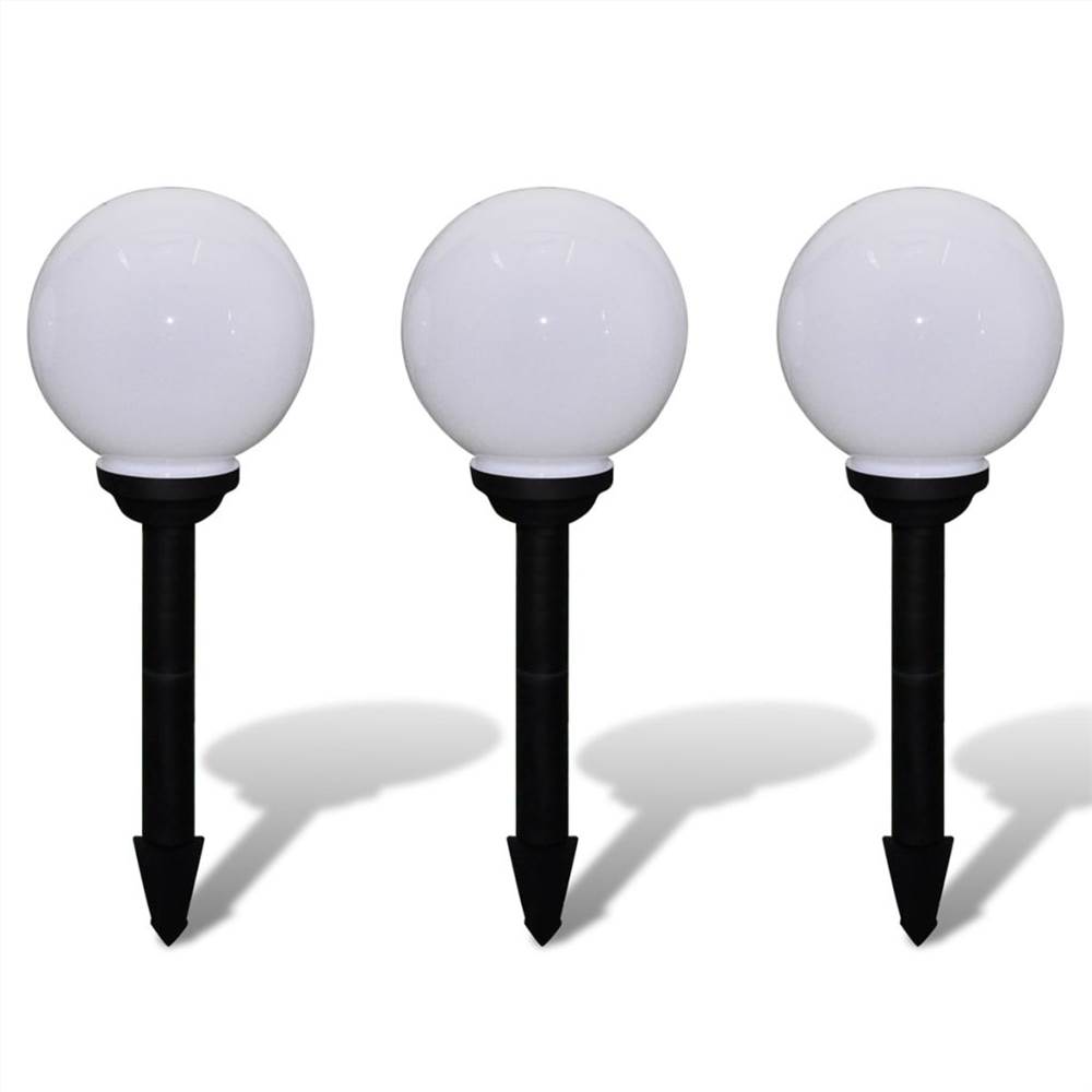 Outdoor Path Garden Solar Lamp Path Light LED 20cm 3pcs Ground Spike