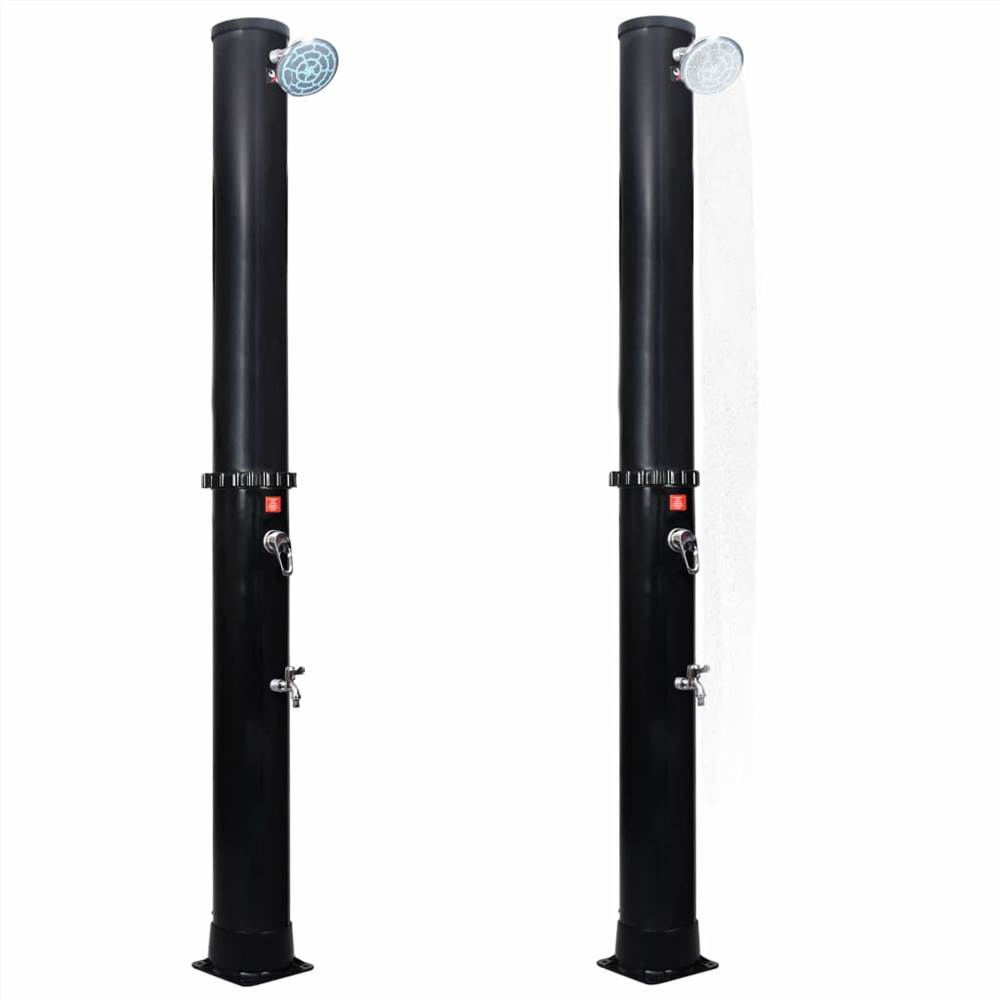 Outdoor Solar Shower with Shower Head and Faucet 35 L