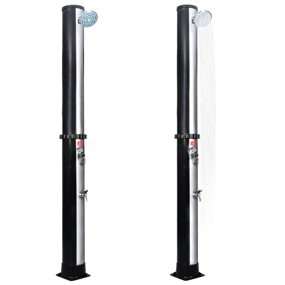 Outdoor Solar Shower with Shower Head and Faucet 35 L