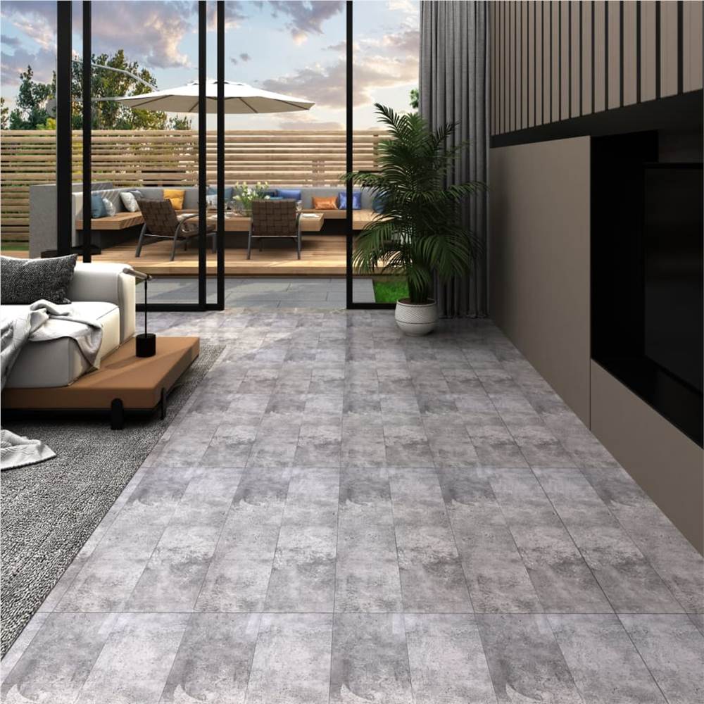 

PVC Flooring Planks 5.26 m² 2 mm Cement Brown