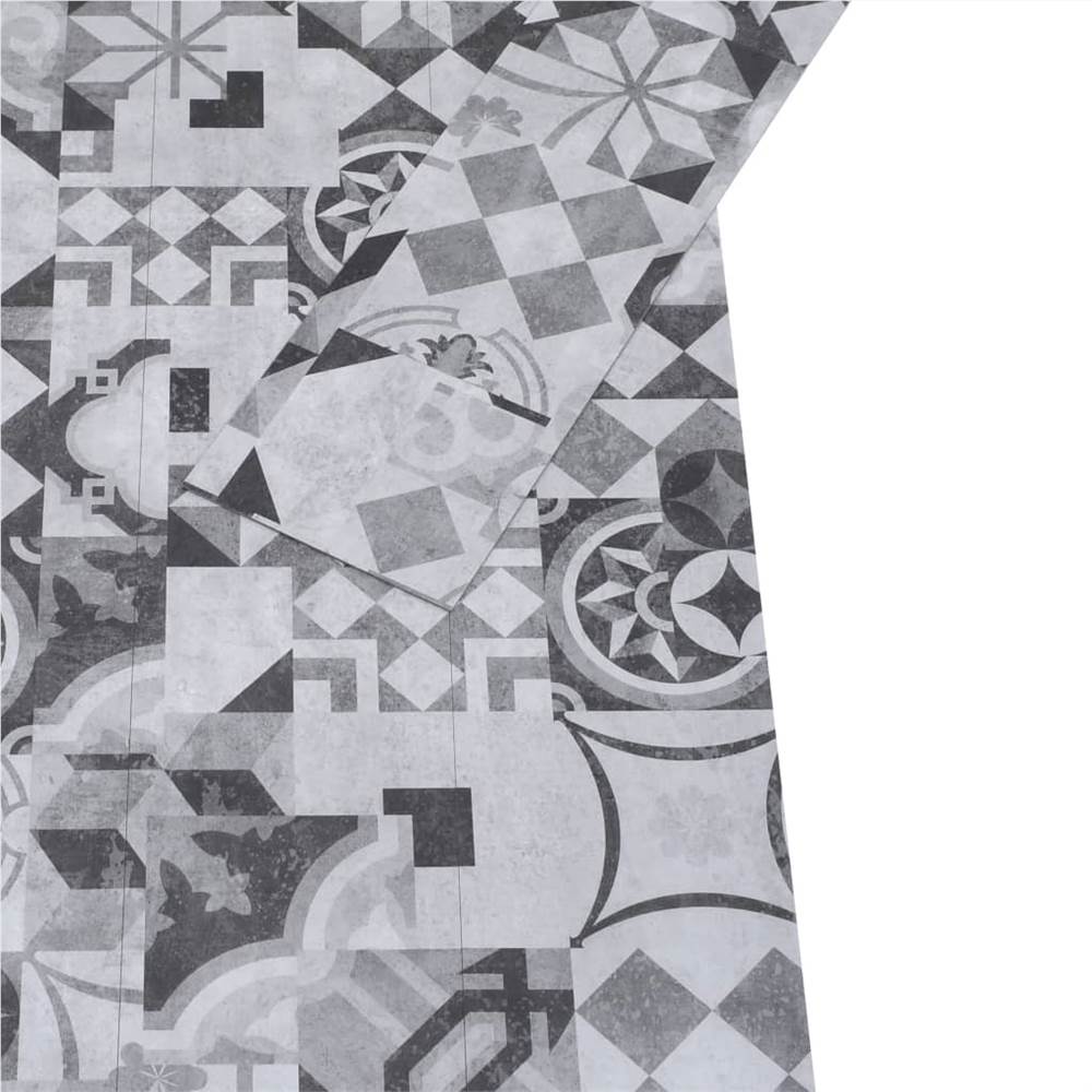 PVC Flooring Planks 5.26 m² 2 mm Grey Pattern