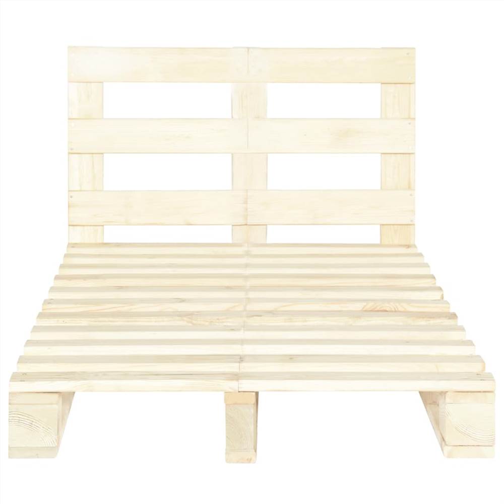 Pallet Bed Frame Solid Pine Wood 120x200 cm