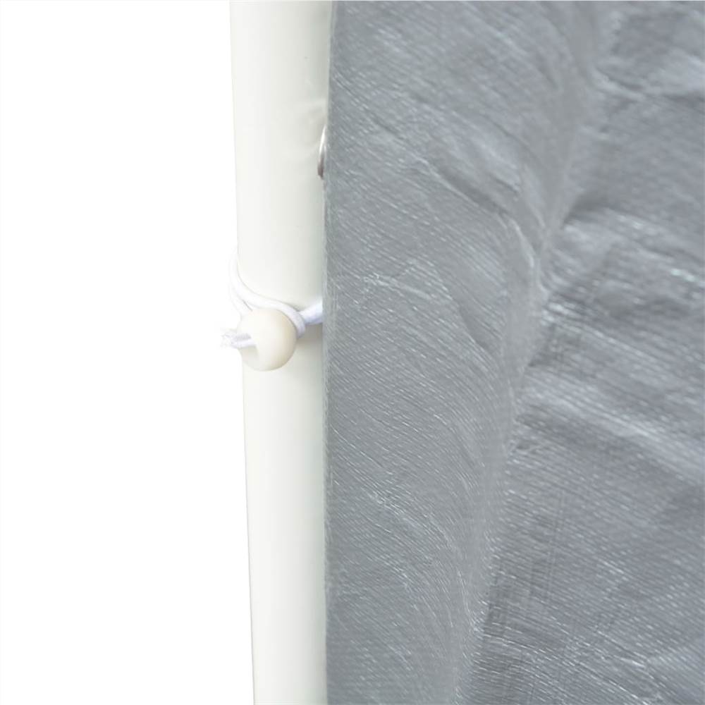 Party Tent PE 5x10 m Grey