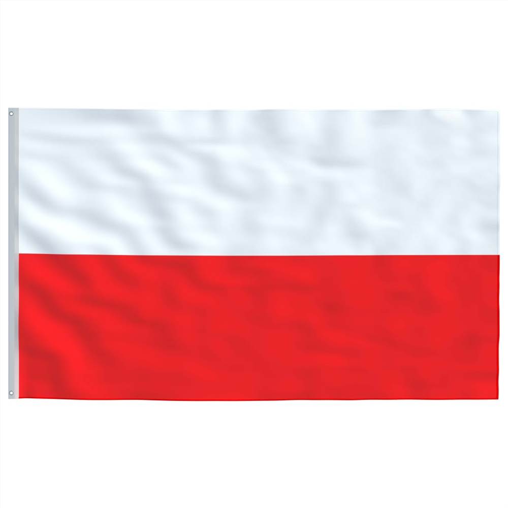 Poland Flag and Pole Aluminium 6,2 m