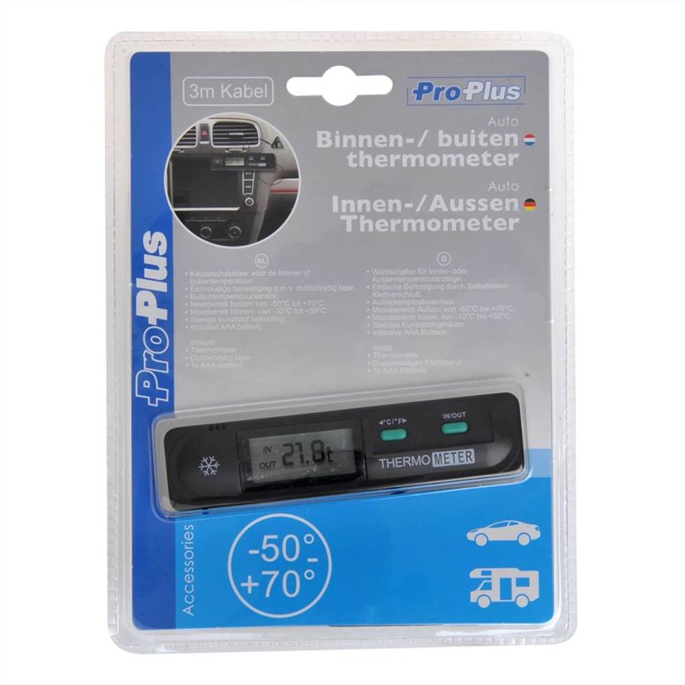ProPlus Indoor/Outdoor Car Thermometer 761564