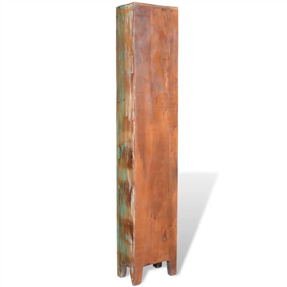 Reclaimed Solid Wood Vanity Cabinet Set with Mirror & 2 Side Cabinets