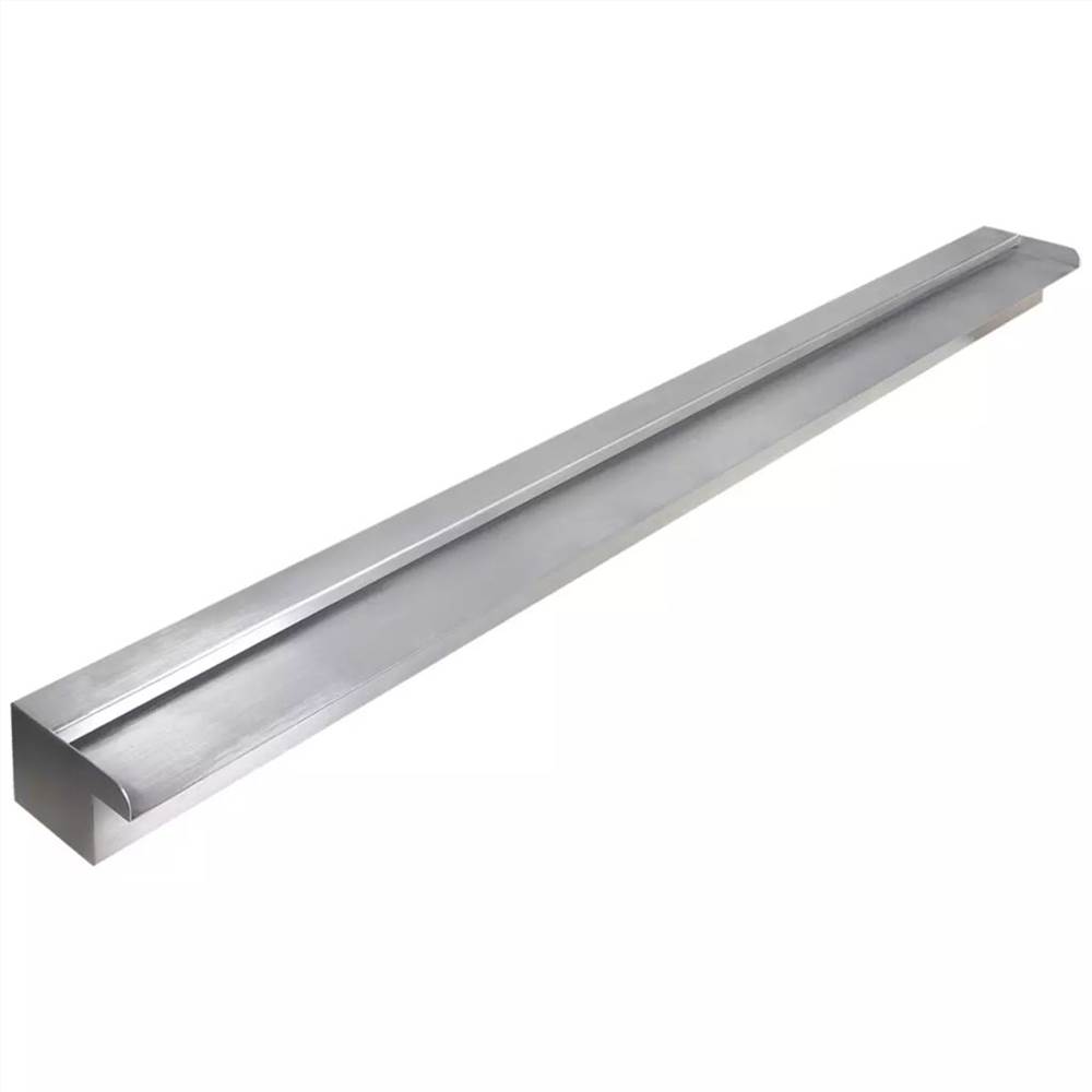 Rectangular Waterfall Pool Fountain Stainless Steel 150 cm