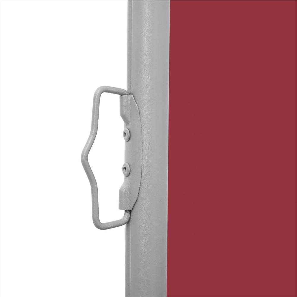 Retractable Side Awning Red 170x1000 cm