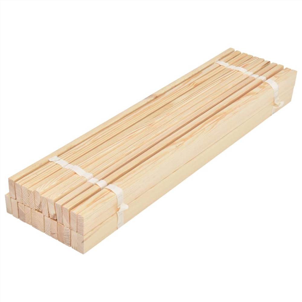 Roll-up Bed Base with 23 Slats 80x200 cm Solid Pinewood