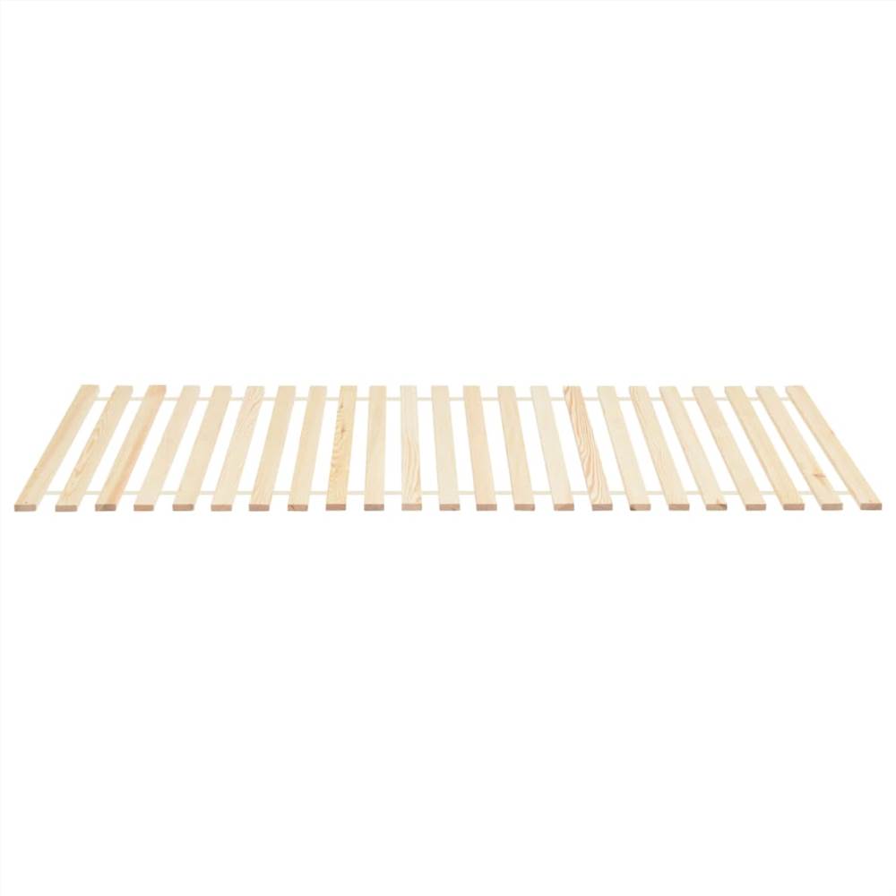 Roll-up Bed Base with 23 Slats 80x200 cm Solid Pinewood