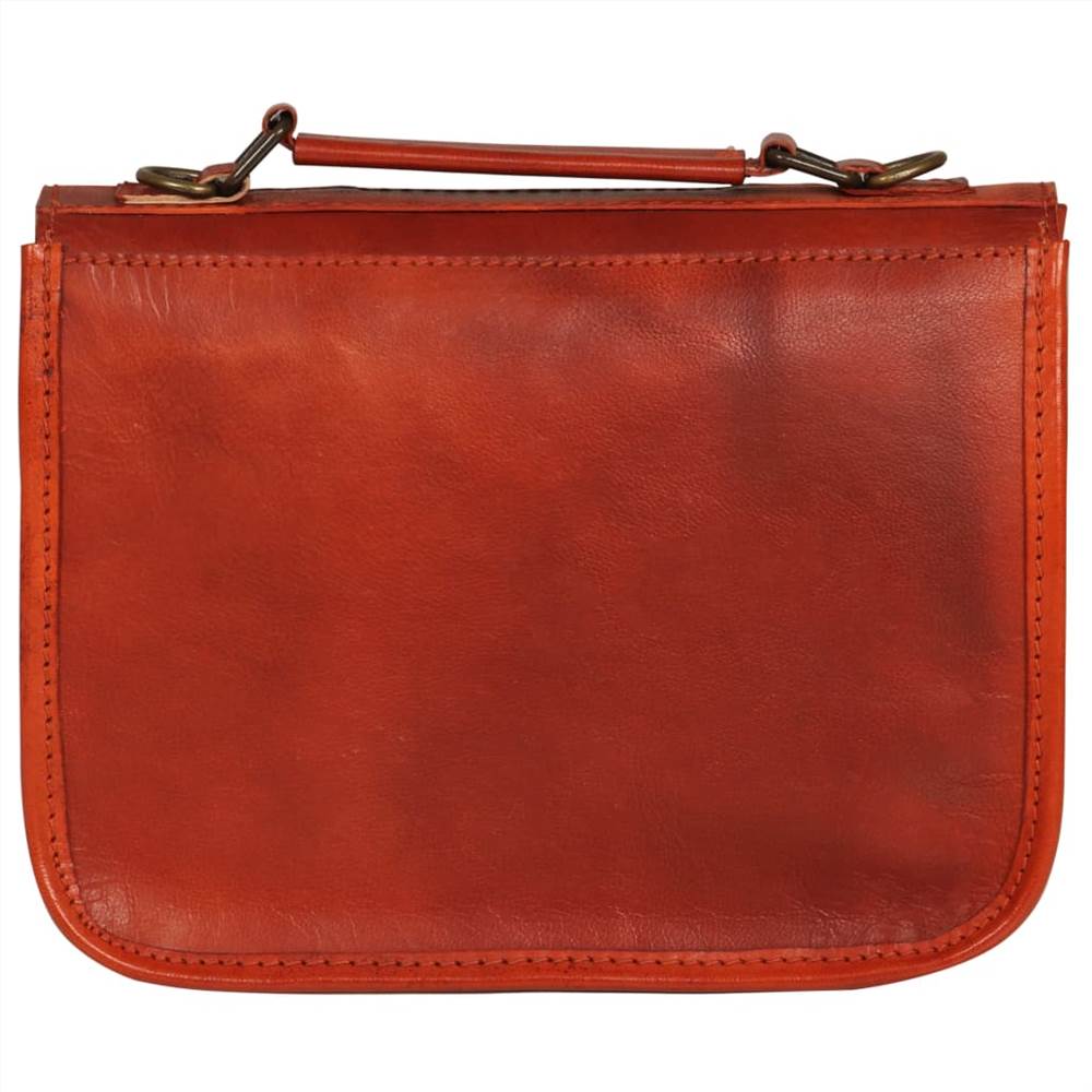 Satchel Bag Real Leather Tan