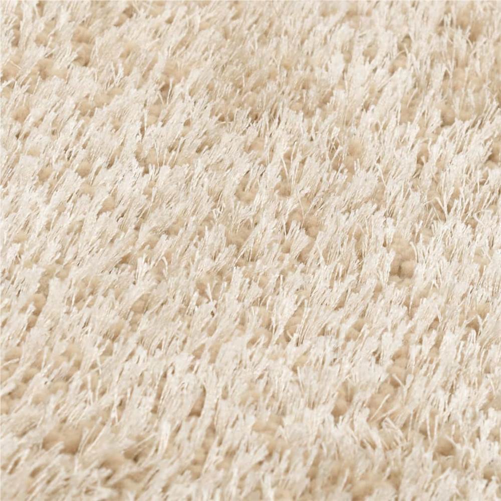Shaggy Area Rug 80x150 cm Beige