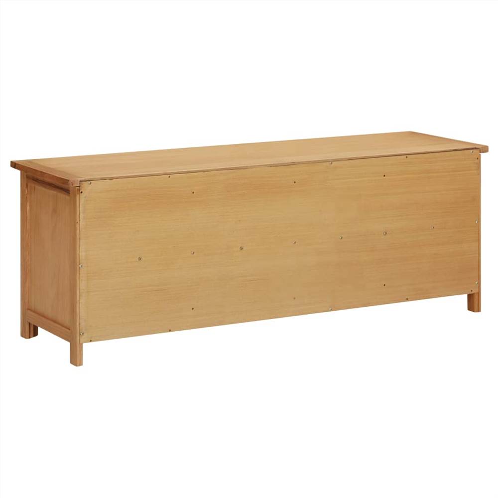 Shoe Rack 120x37x45 cm Solid Oak Wood